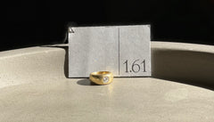 Special Edition 18K Gold Cigar Band with Diamond (Custom made, price upon request)